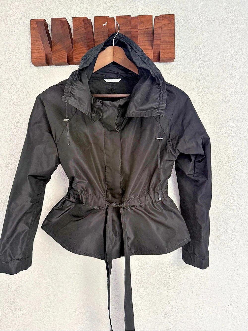 Max Mara Black Silk-Blend Peplum Jacket – Size US 2 / IT 36